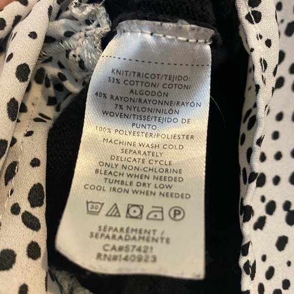 Loft Outlet Poka Dot Ruffle Sweater - Picture 4 of 5